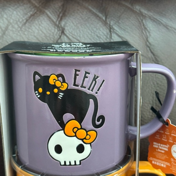 Blue Sky Hello Kitty Black Cat Halloween Mug Set - Picture 2 of 9